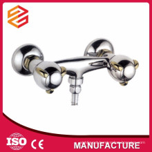 shower and bath mixer surface mounted two handle shower faucet